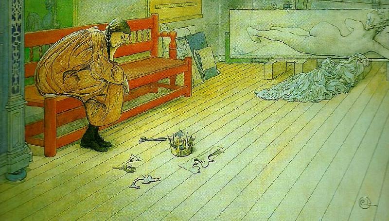 Carl Larsson teaterrekvisita oil painting picture